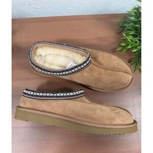 Kirkland Signature Unisex Tan Shearling Slippers Size M7/W8